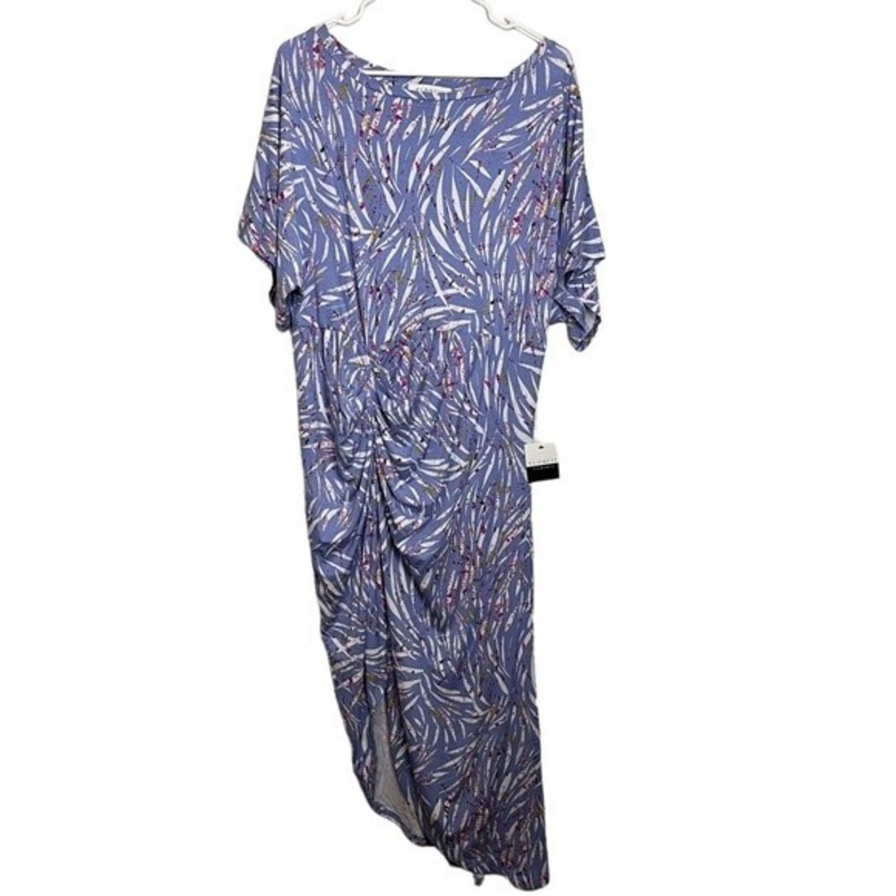 NWT ELOQUII Elements Dolman Sleeve Ruched Zebra Print Dress Size 14/16 Women